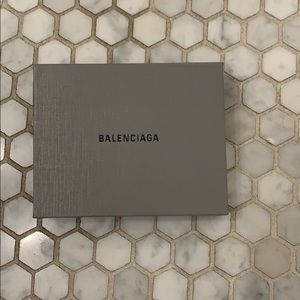 Empty Balenciaga box and dust bag